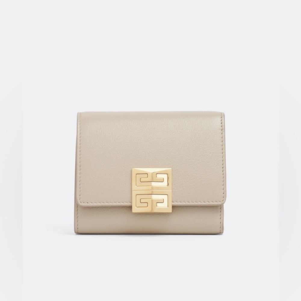 Givenchy 4G trifold wallet natural